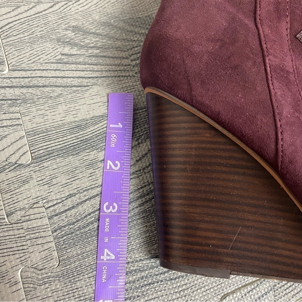 STEVEN Mitch Wedge Leather Bootie by Steve Madden - Picture 7 of 11